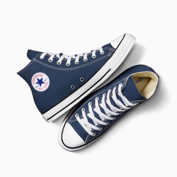 Converse Shoes - Converse, High-Top Chuck Taylor All Star, Navy, W8